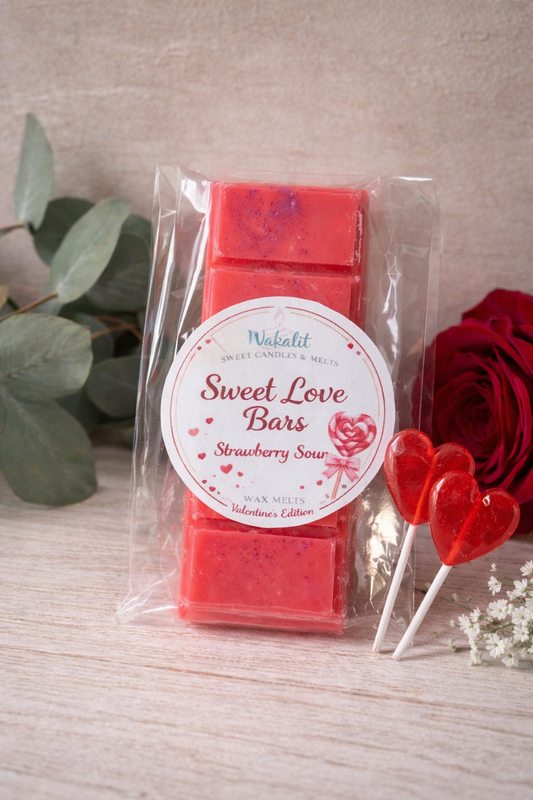 Wax melt- Sweet Love Bars- Fresa ácida