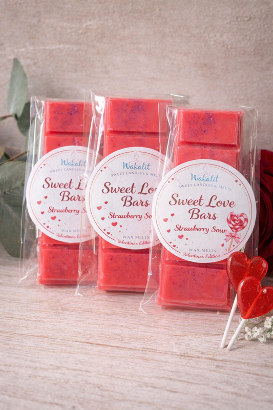 Wax melt- Sweet Love Bars- Fresa ácida