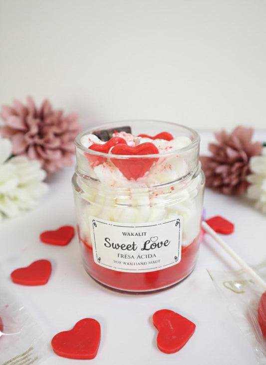 Vela chantilly Sweet Love chantilly - Fresa Ácida
