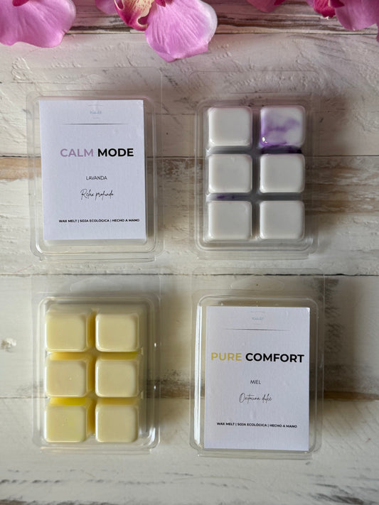 Pack Wax Melts CALM & COMFORT | Lavanda & Miel - Tu Ritual de Noche
