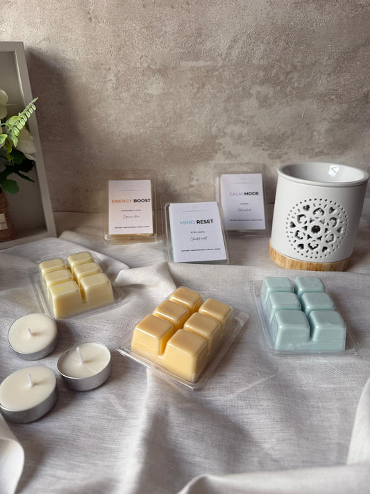 Pack RITUAL DE INICIACIÓN | Quemador Mandala + Trío Día Perfecto (Energía, Claridad, Sueño)